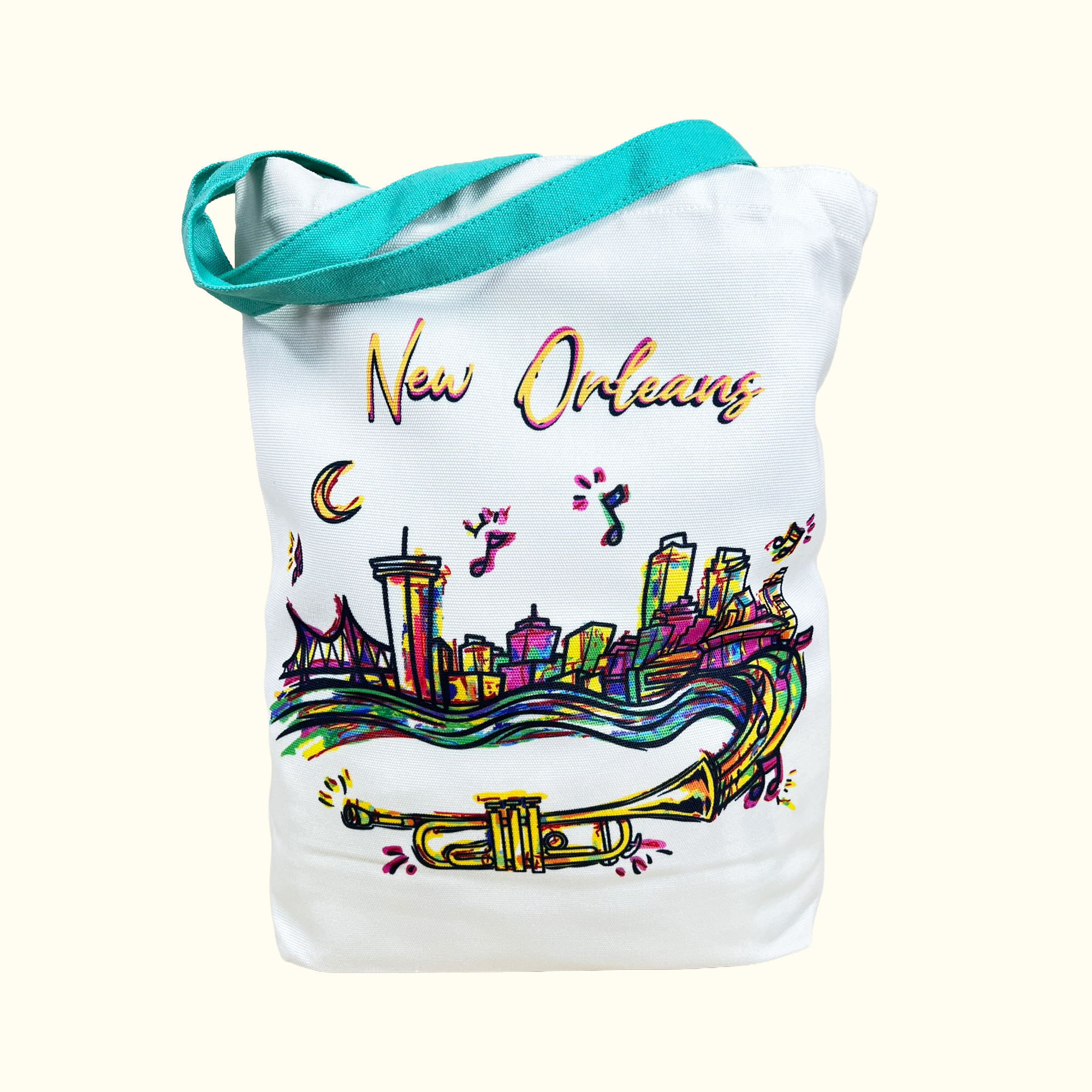 Abstract New Orleans Skyline Tote