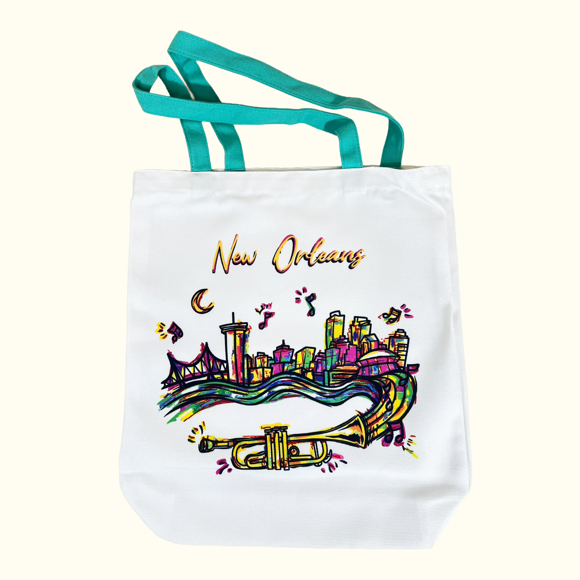Abstract New Orleans Skyline Tote