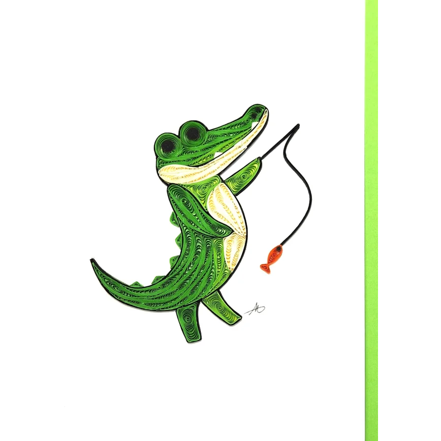 Alligator Greeting Card - Aunt Sally’s Pralines