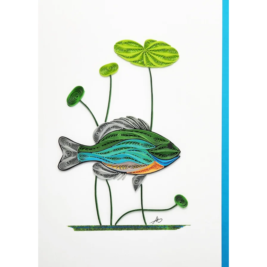 Blue Gill Fish Greeting Card - Aunt Sally’s Pralines