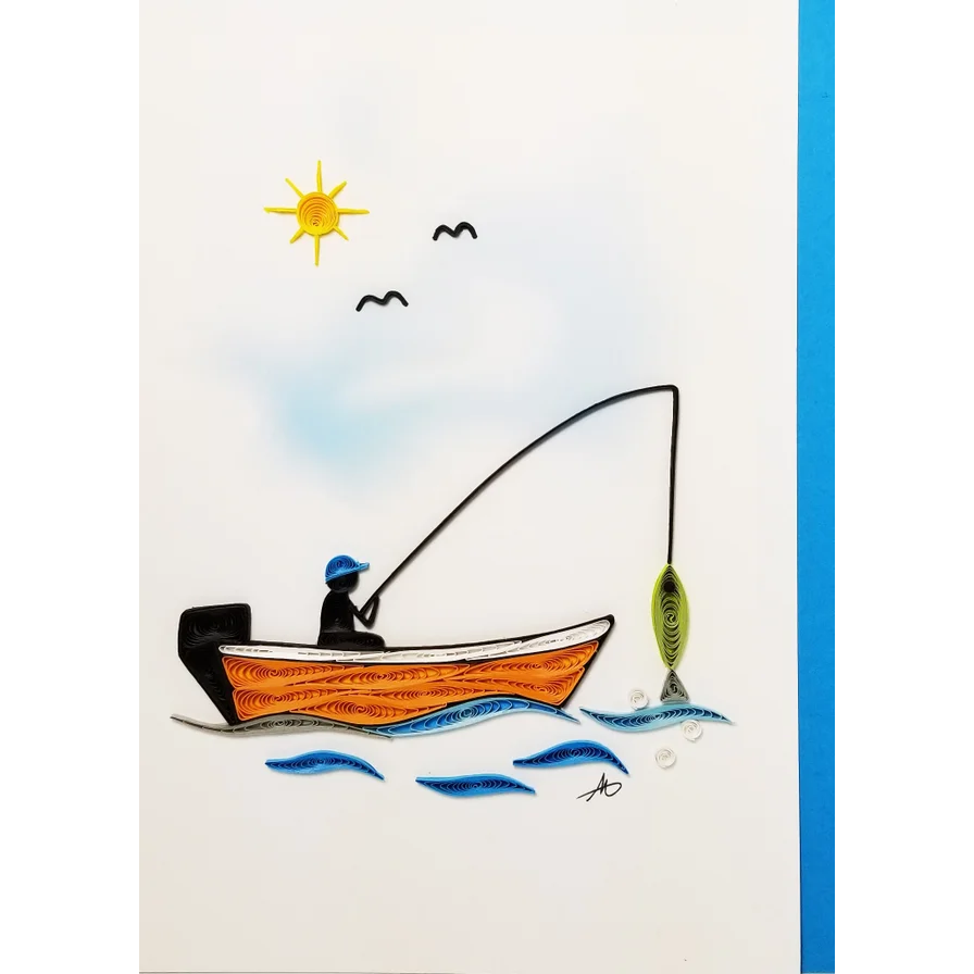 Fishing Greeting Card - Aunt Sally’s Pralines