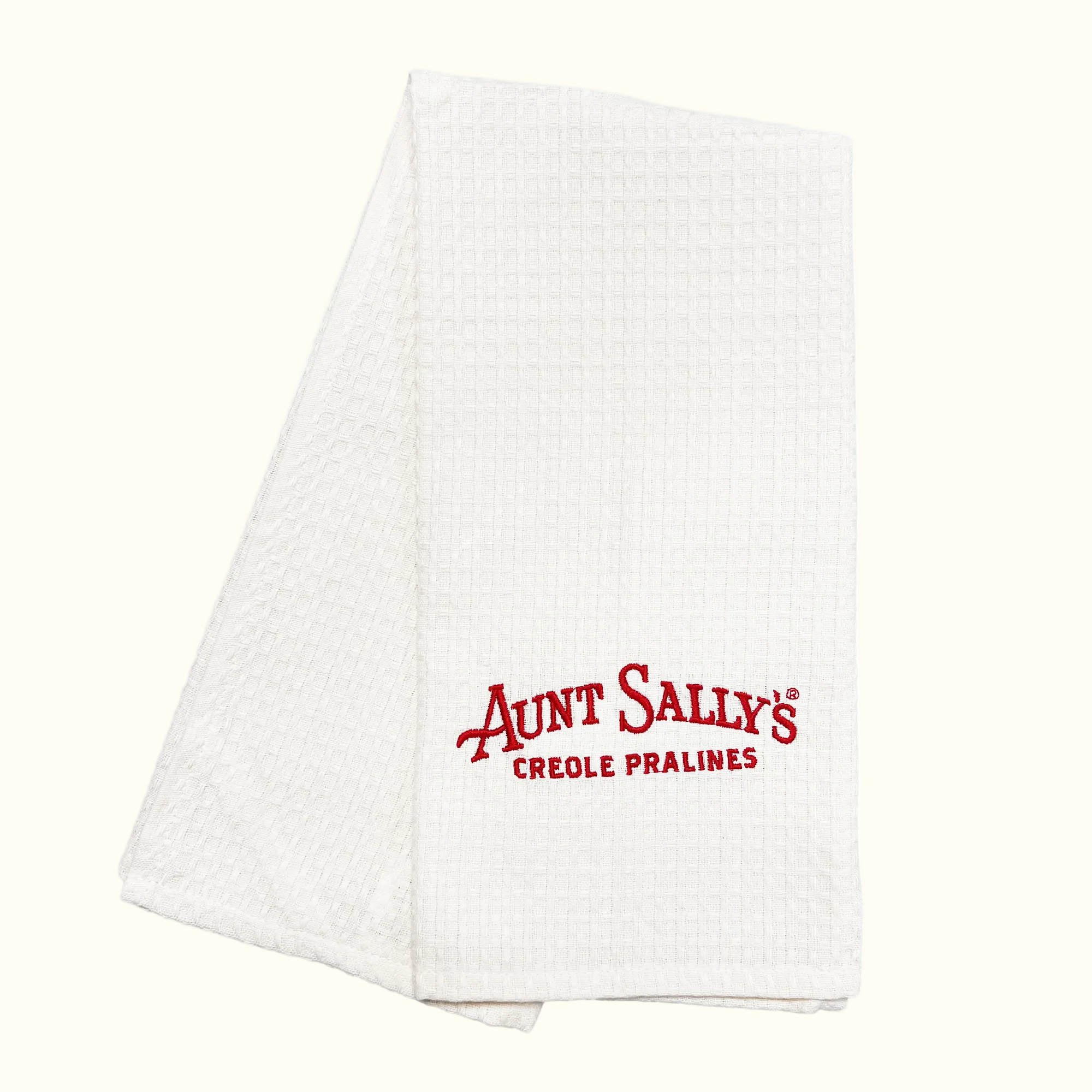 Aunt Sally's Logo Kitchen Towel – Cream