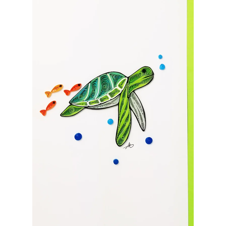 Sea Turtle Greeting Card - Aunt Sally’s Pralines