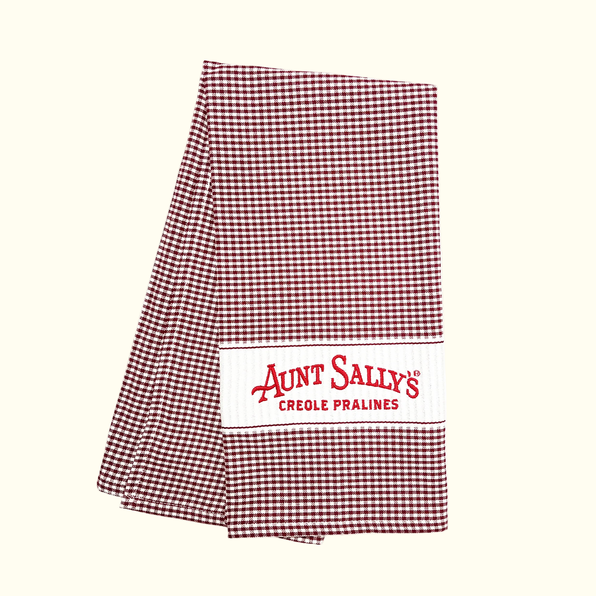 Aunt Sally's Logo Kitchen Towel – Checkered