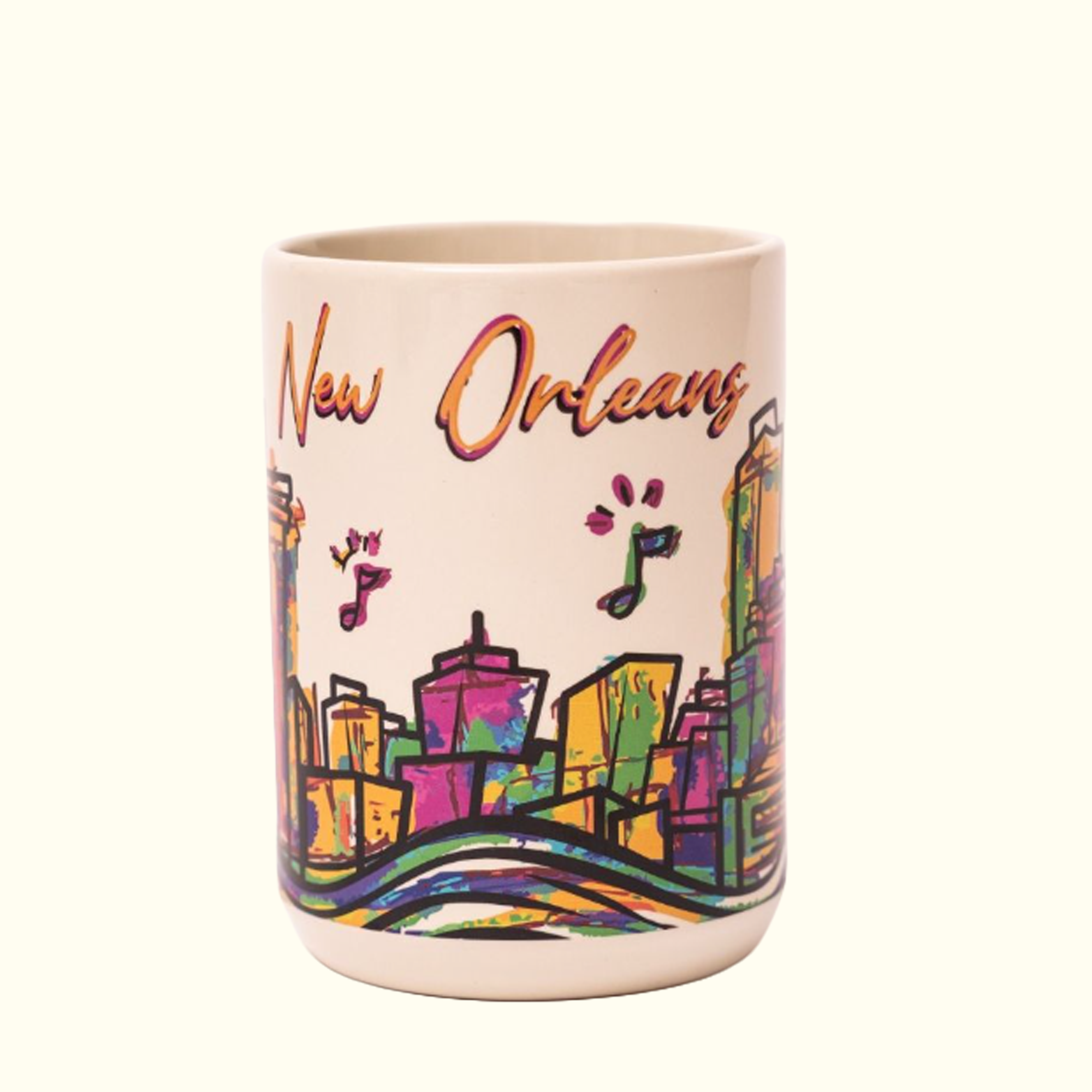 Abstract New Orleans Skyline Mug
