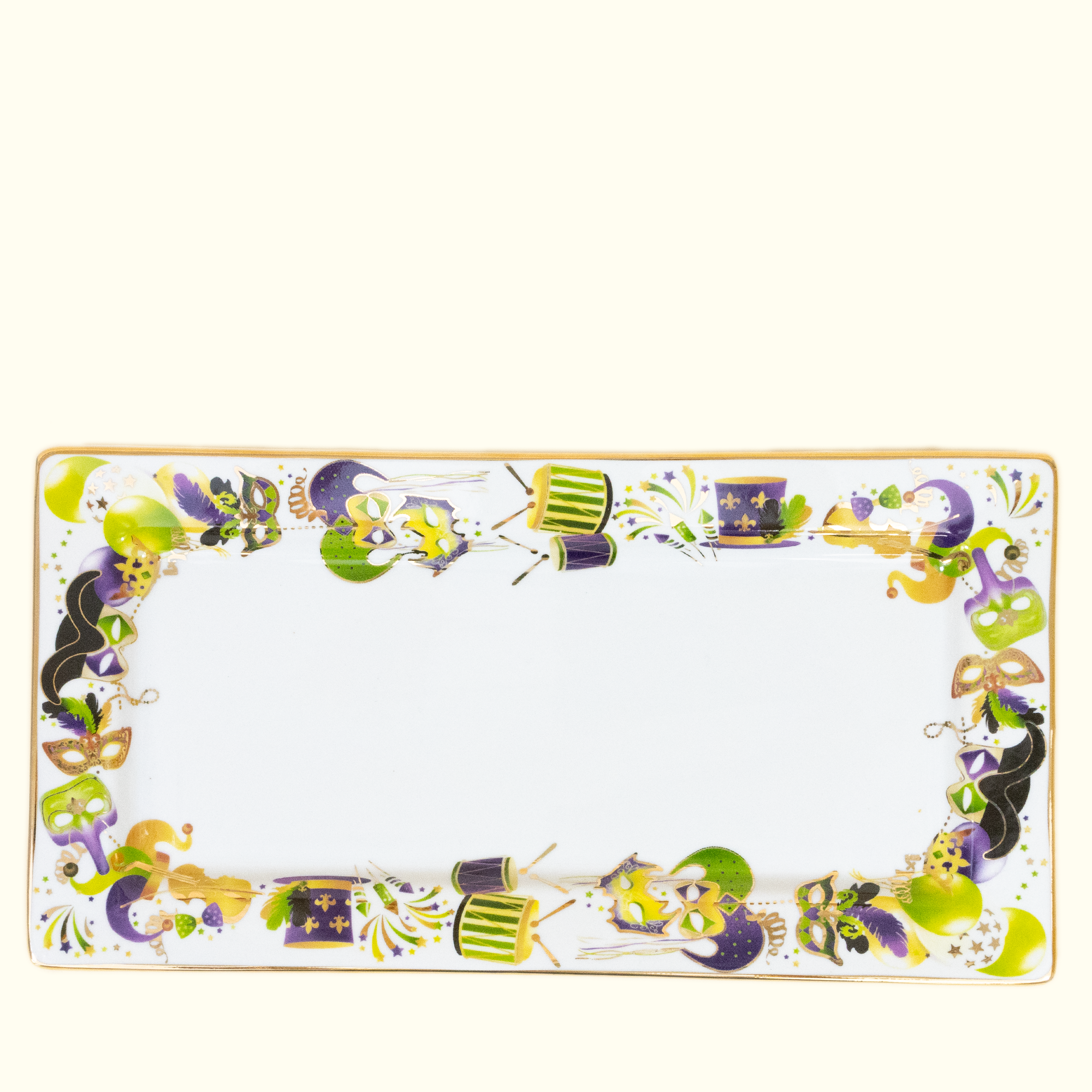 Mardi Gras Merriment Trim Platter - Aunt Sally’s Pralines