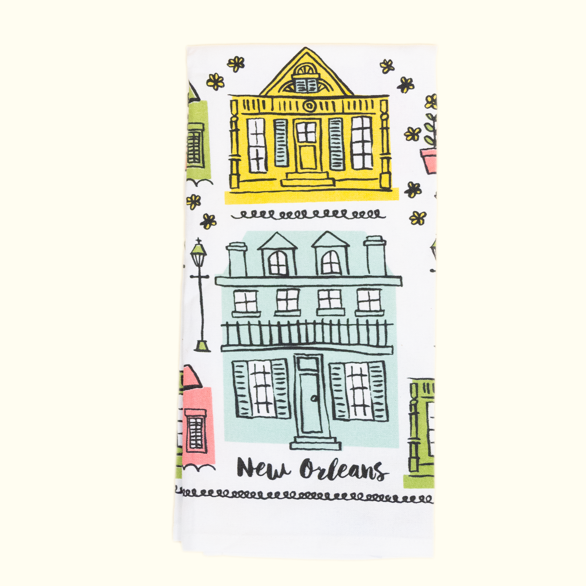 Creole Cottages Kitchen Towel - Aunt Sally’s Pralines