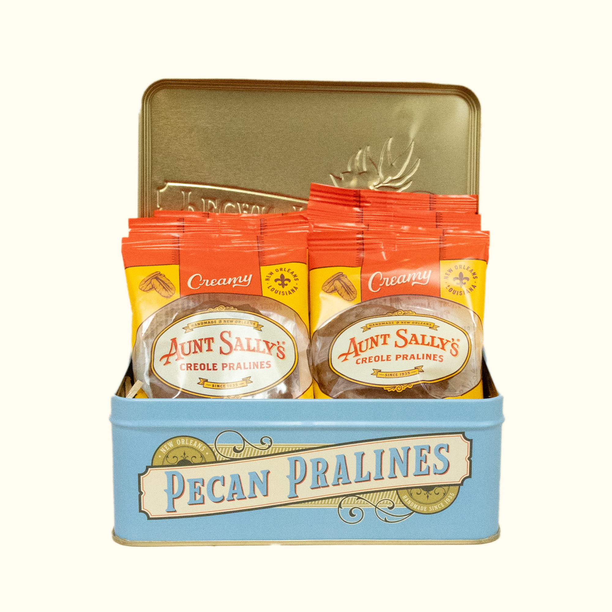 Pecan Pralines 8 Count Tin - Aunt Sally’s Pralines