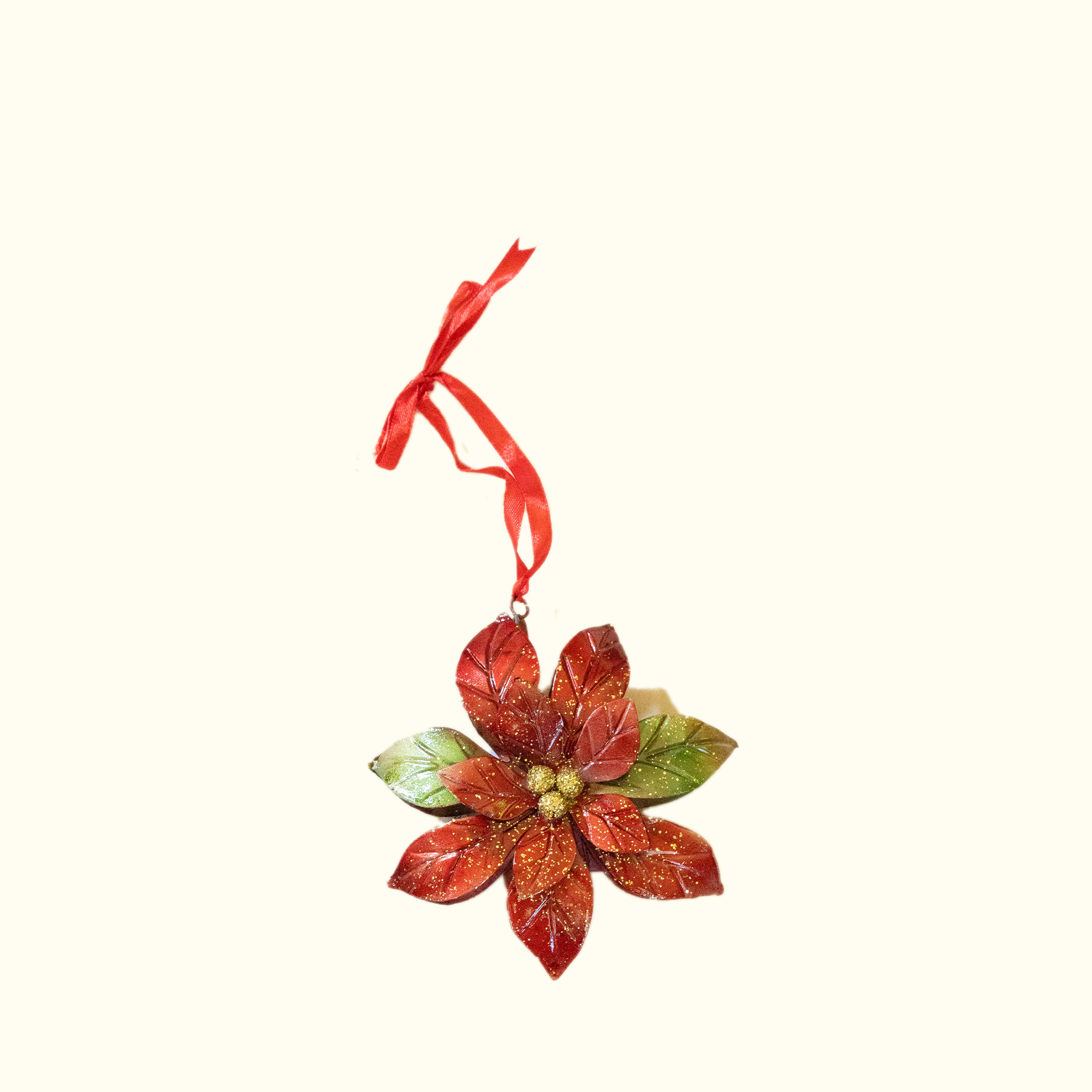 Poinsettia Ornament - Aunt Sally’s Pralines