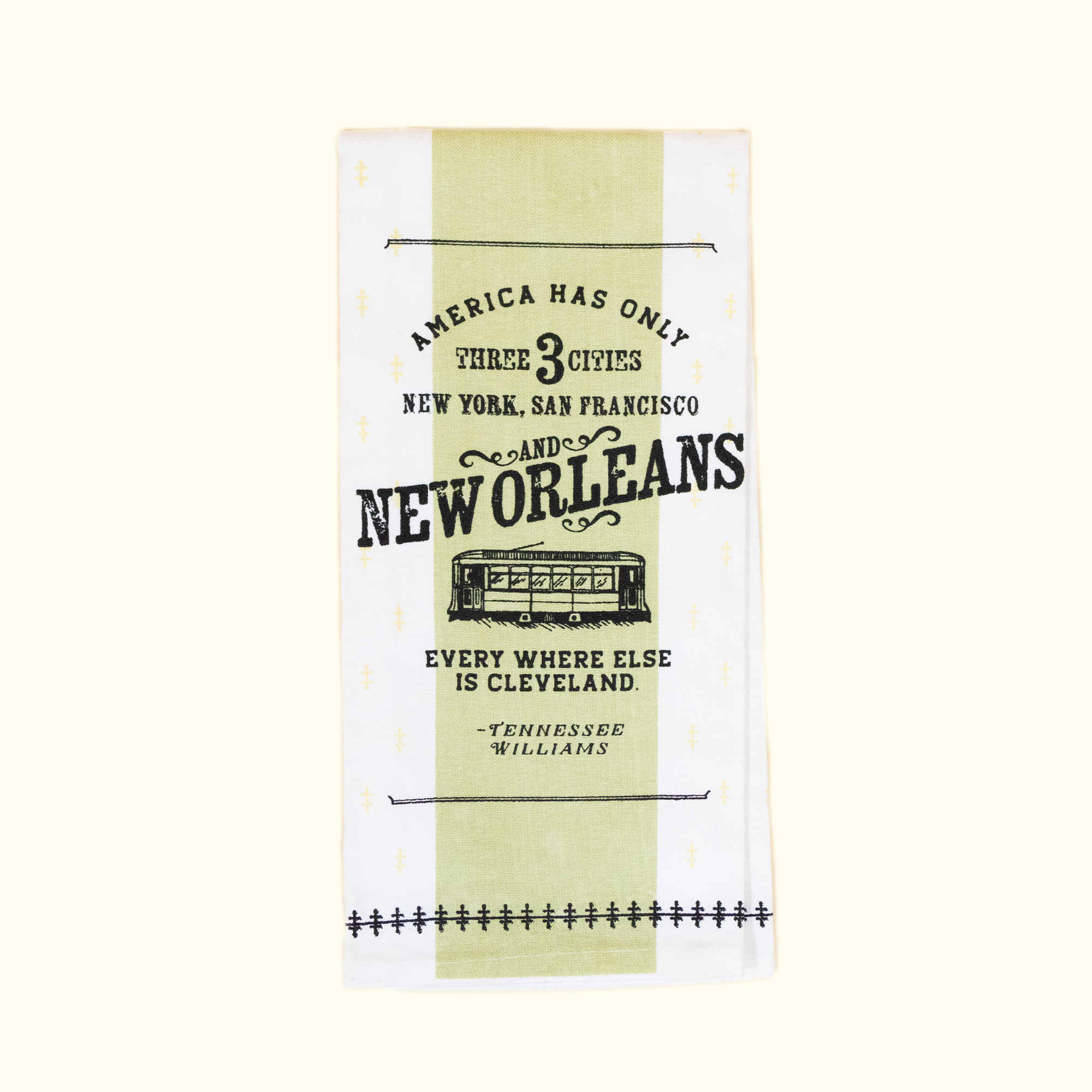 Tennessee Williams Three Cities Kitchen Towel - Aunt Sally’s Pralines