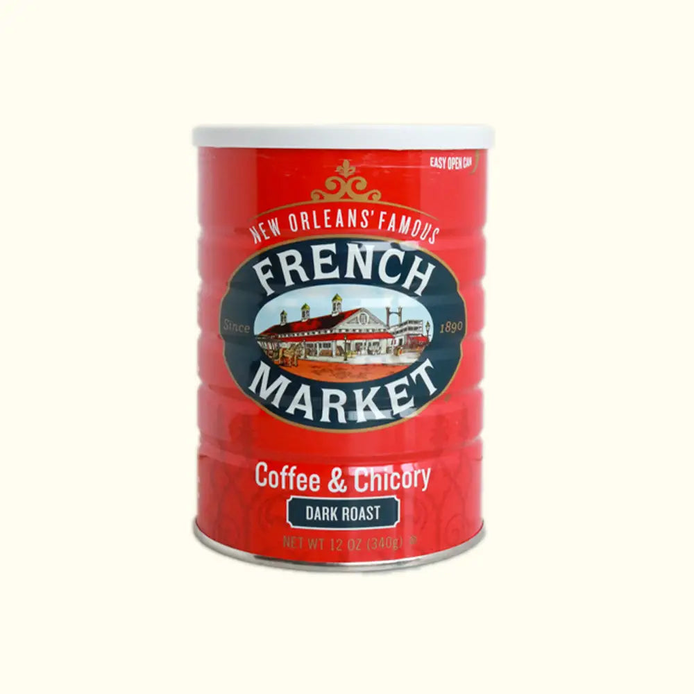 New Orleans Famous French Market Coffee and Chicory Dark Roast Tin - Aunt