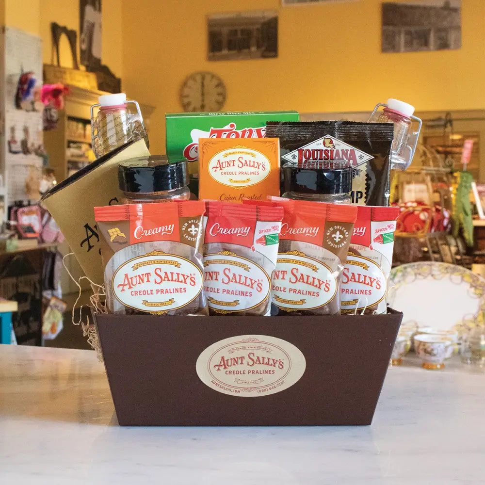 Pepere Gift Basket - Aunt Sally’s Pralines