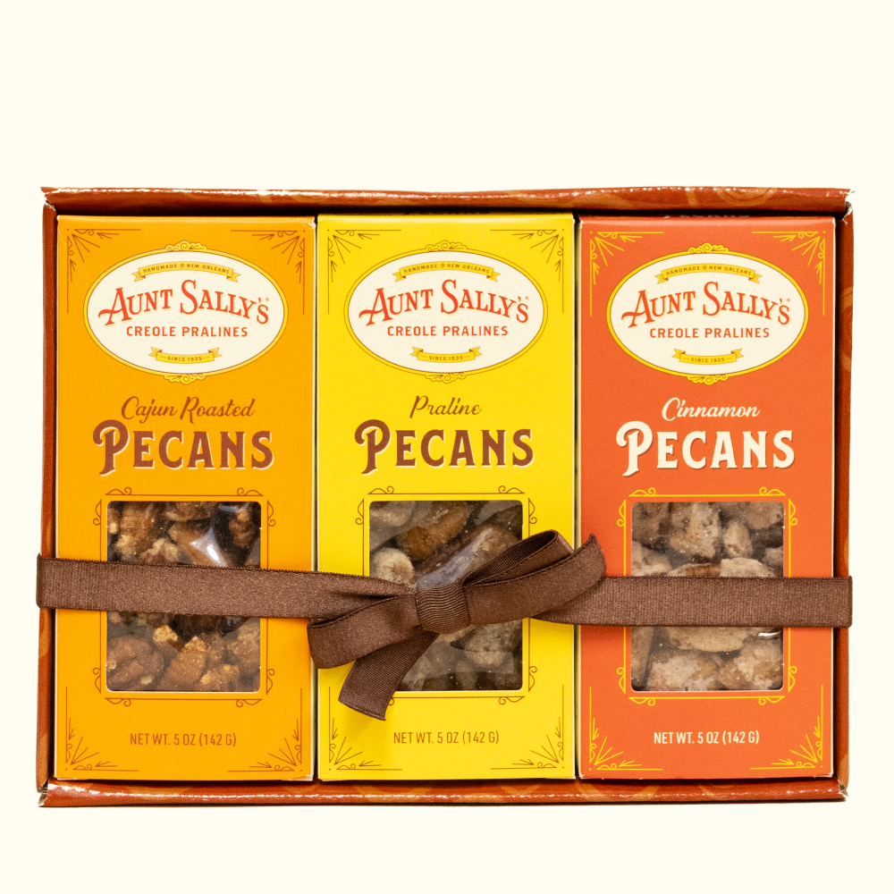 Pecan Trio Gift Box - Aunt Sally’s Pralines