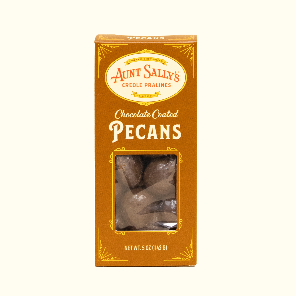 Coated Pecans - Chocolate Flavor 5 oz. - Aunt Sally’s Pralines