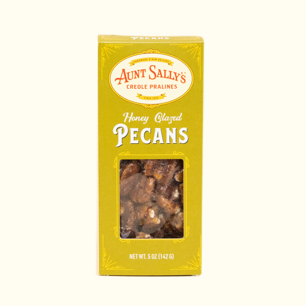 Coated Pecans - Honey Glazed Flavor 5 oz. - Aunt Sally’s Pralines