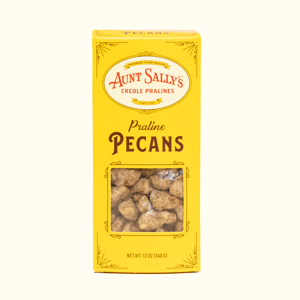 Coated Pecans - Praline Flavor 12 oz. - Aunt Sally’s Pralines