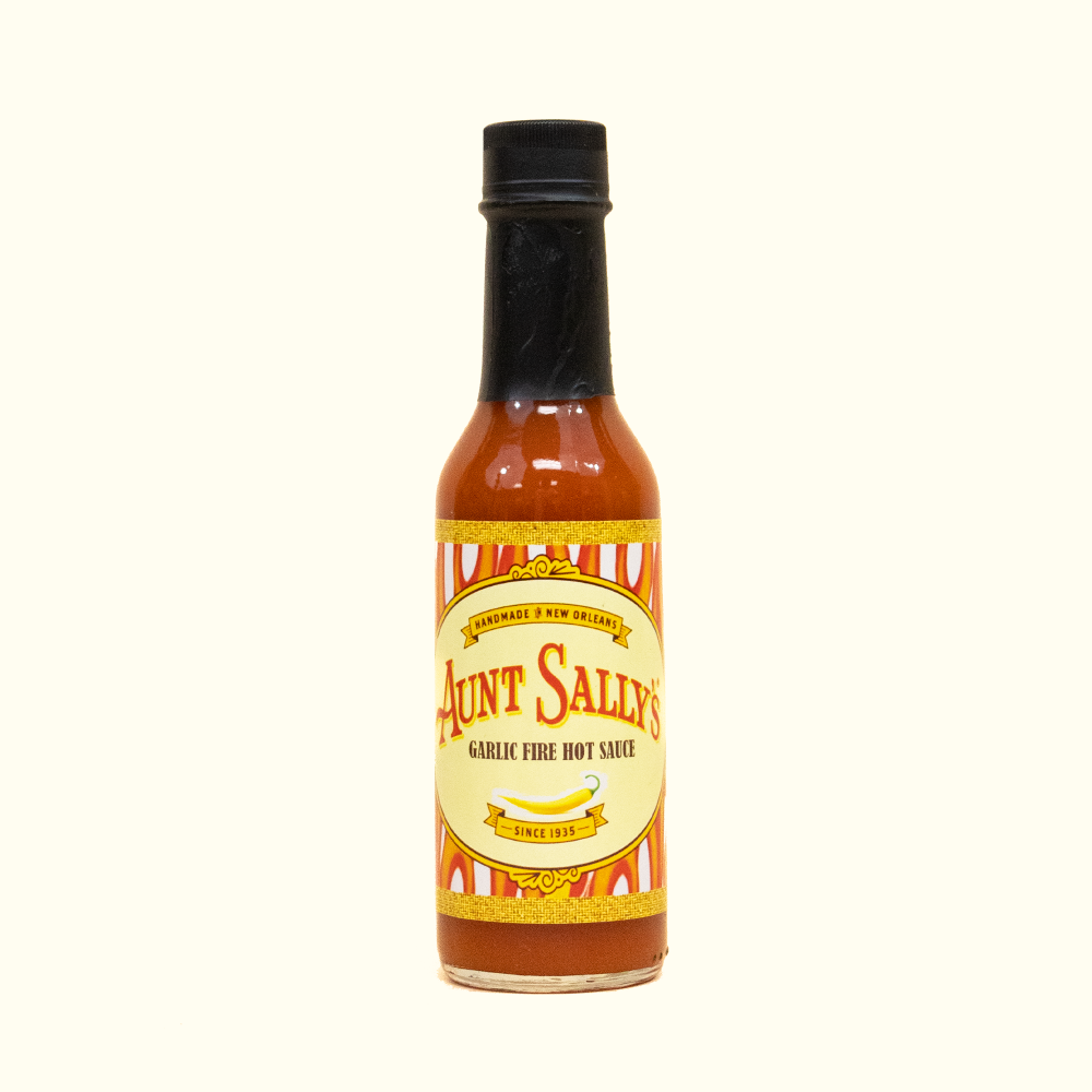 Aunt Sally’s Hot Sauces - Garlic Fire Hot Sauce - Aunt Sally’s Pralines