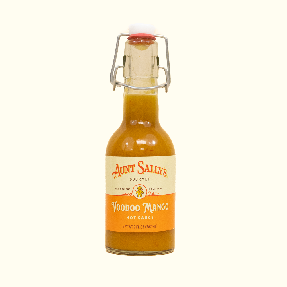 Voodoo Mango Hot Sauce - New 9 fl. oz. (267 mL) - Aunt Sally’s Pralines