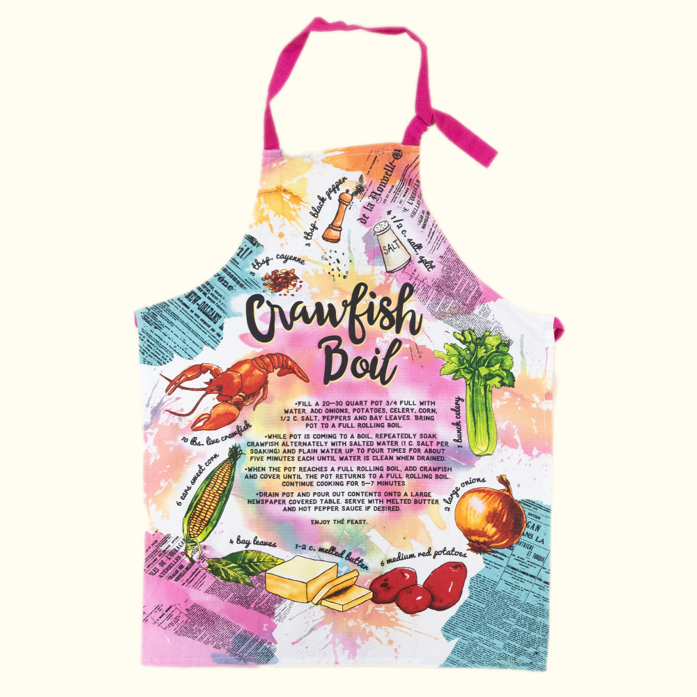 Crawfish Boil Recipe Apron - Aunt Sally’s Pralines