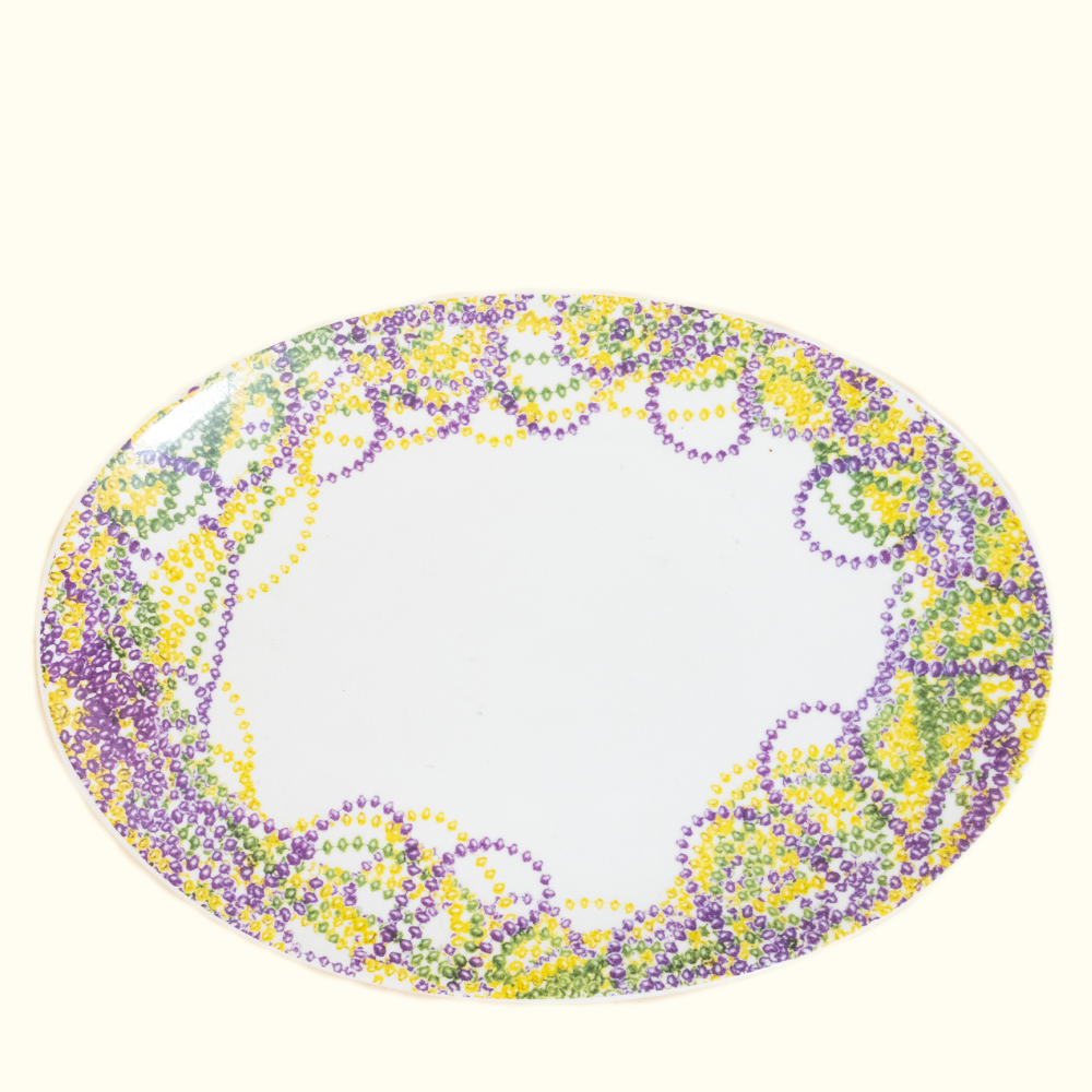 Mardi Gras Beads Platter - Aunt Sally’s