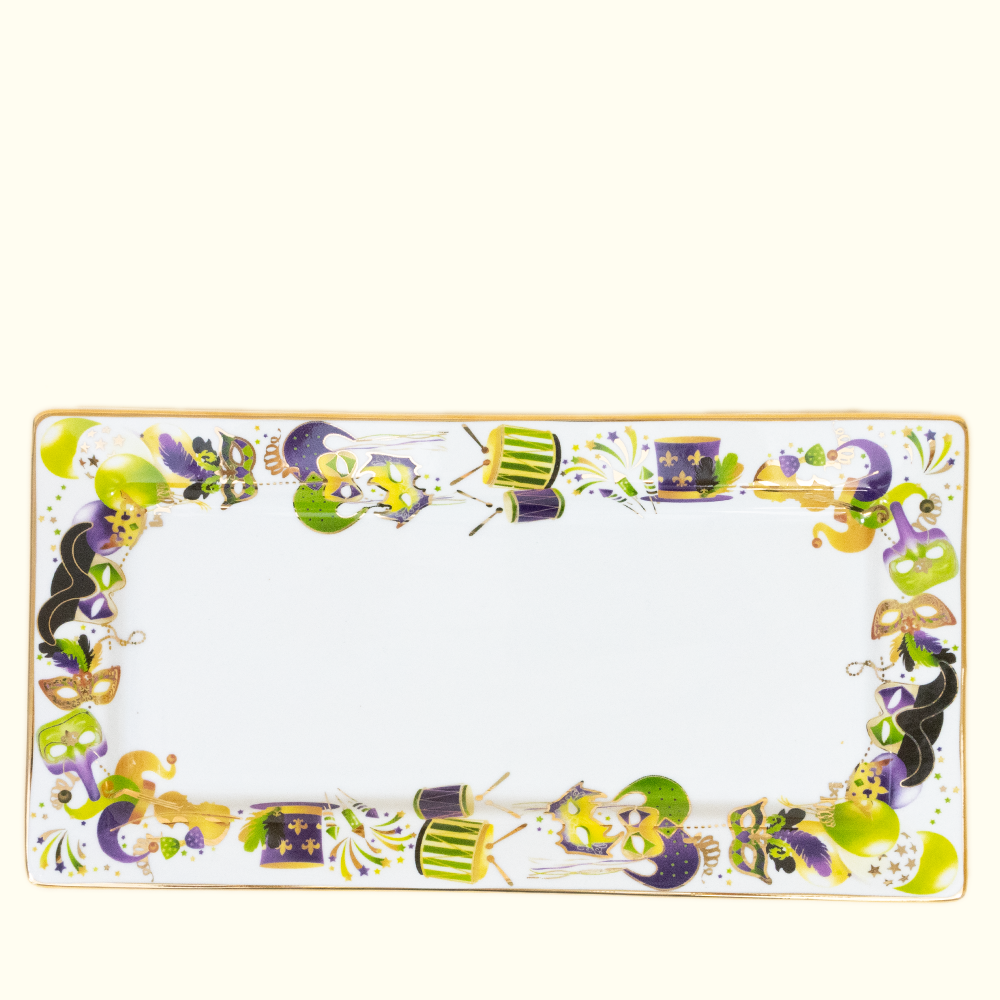 Mardi Gras Merriment Trim Platter - Aunt Sally’s