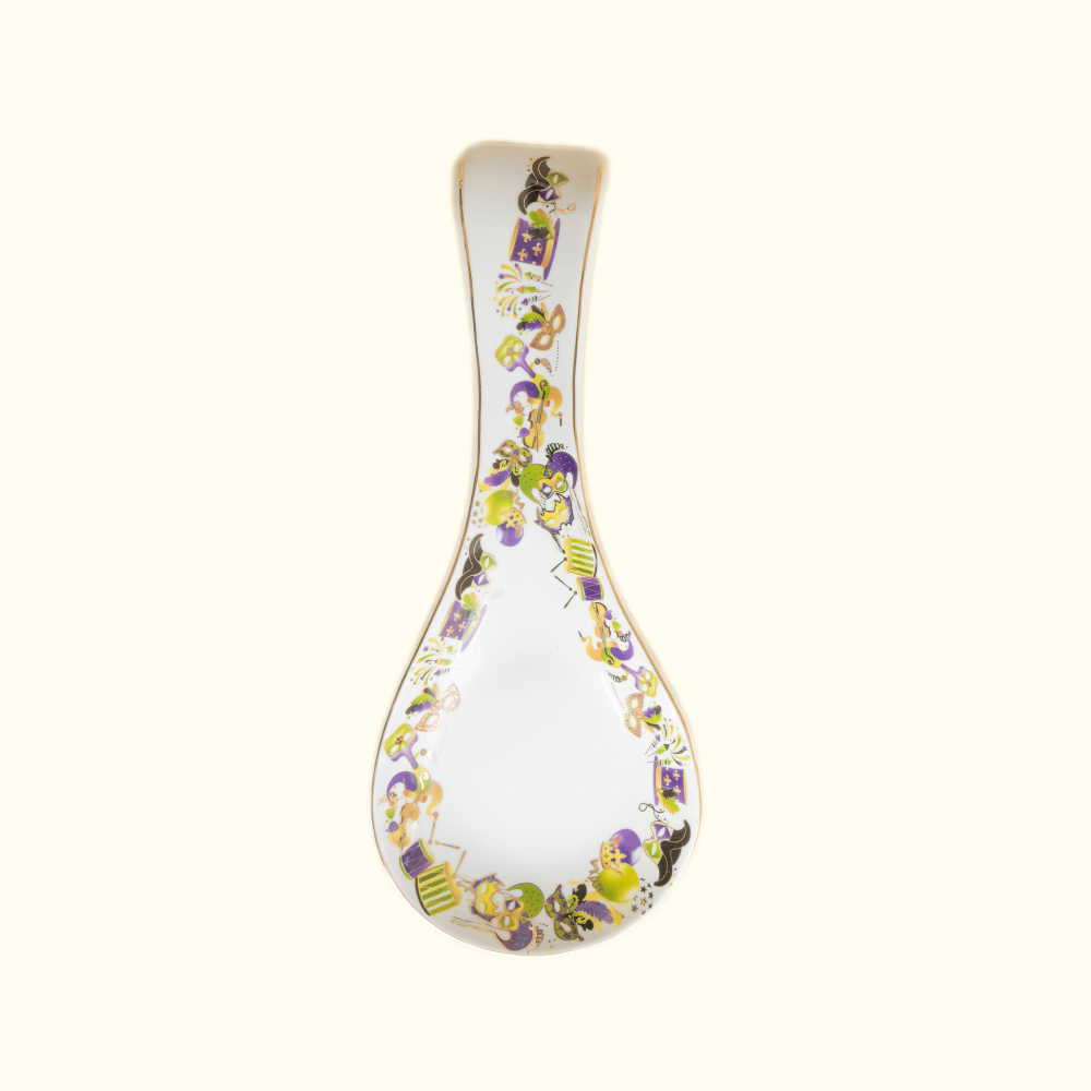 Mardi Gras Merriment Spoon Rest - Aunt Sally’s