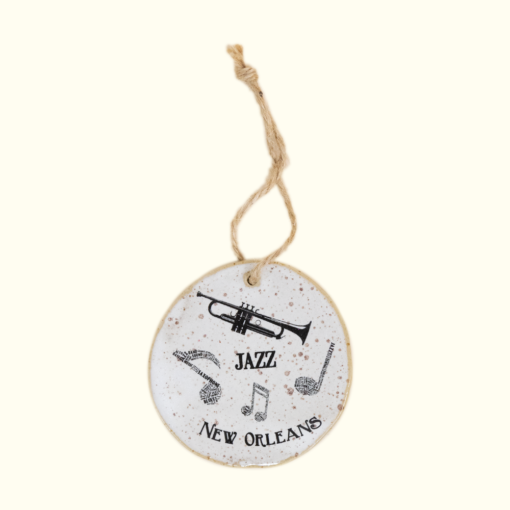 New Orleans Jazz Ceramic Ornament - Aunt Sally’s Pralines