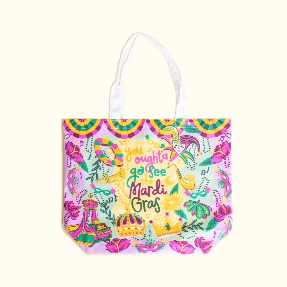 You Oughta See The Mardi Gras Tote - Aunt Sally’s