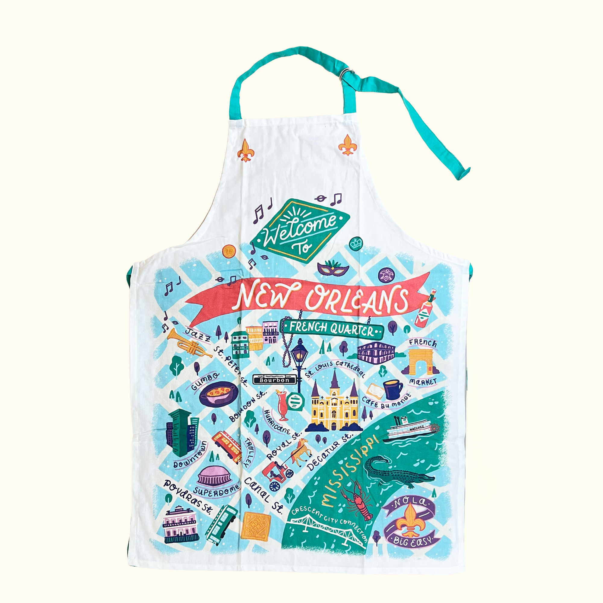New Orleans Color Map Apron