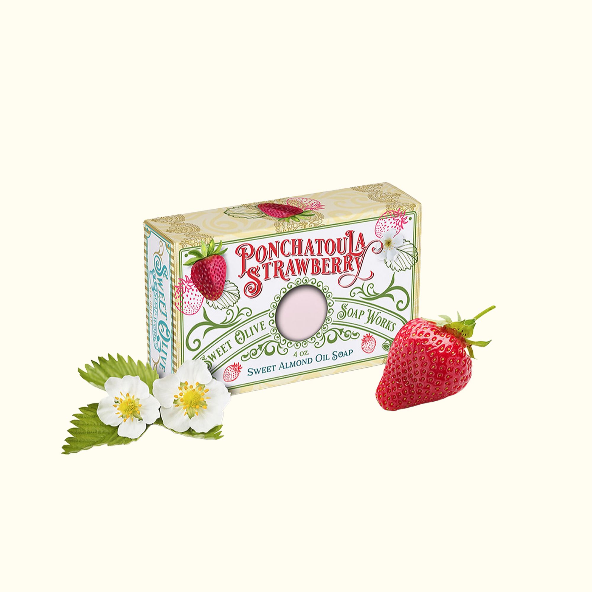 Ponchatoula Strawberry Sweet Almond Oil Soap