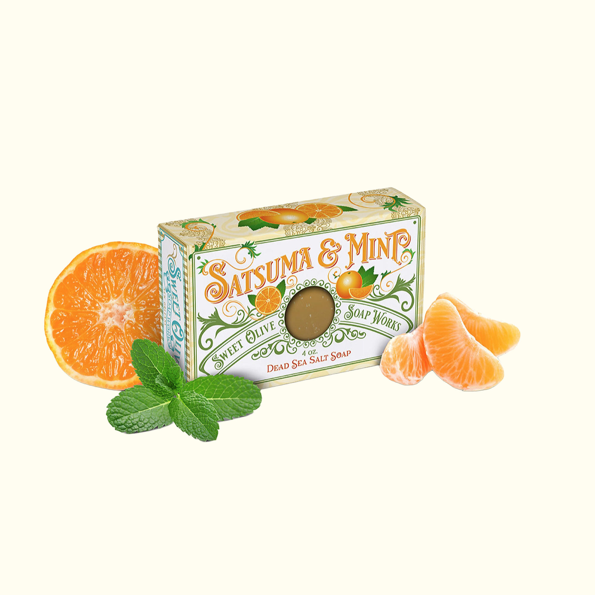 Satsuma & Mint Dead Sea Salt Soap