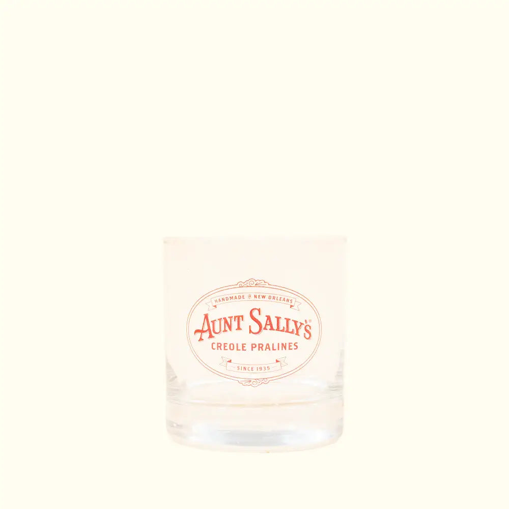 Aunt Sally’s Logo Rocks Glass - Aunt Sally’s Pralines