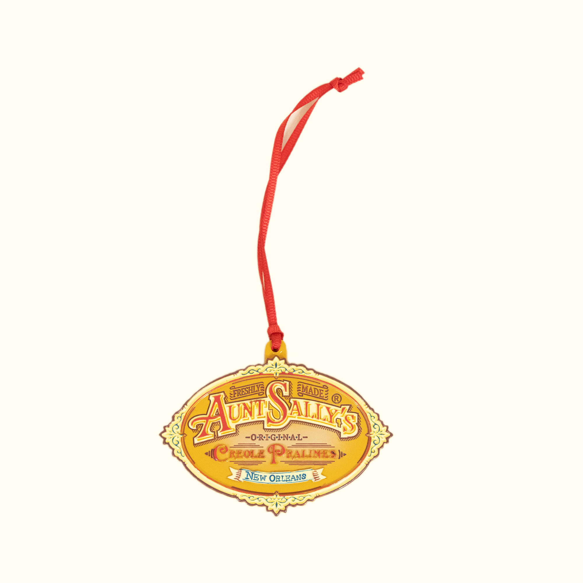 Aunt Sally’s Pralines Original Logo Bead Ornament - Aunt Sally’s Pralines