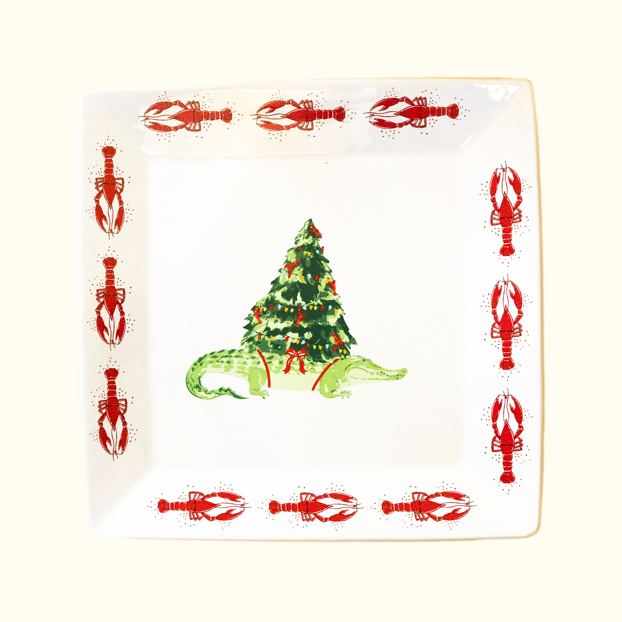 Cajun Christmas Tree Platter - Aunt Sally’s Pralines