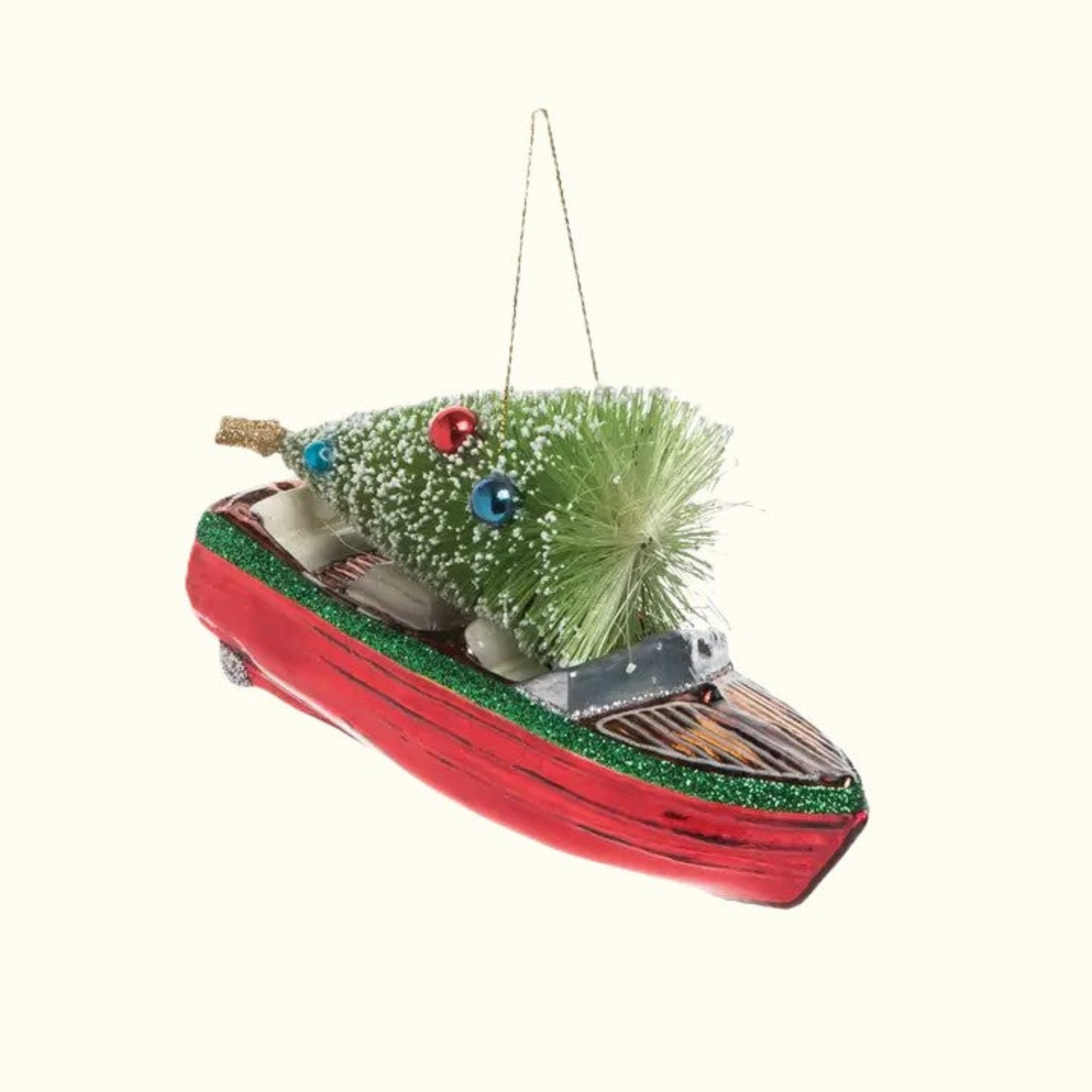 Christmas Tree Boat Ornament - Aunt Sally’s Pralines