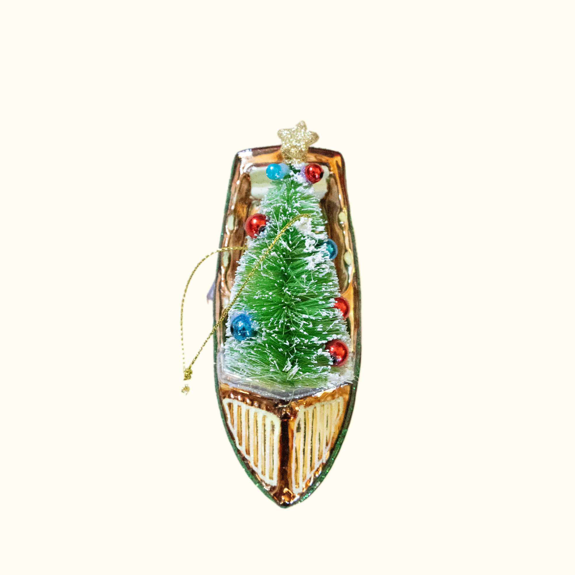 Christmas Tree Boat Ornament - Aunt Sally’s Pralines
