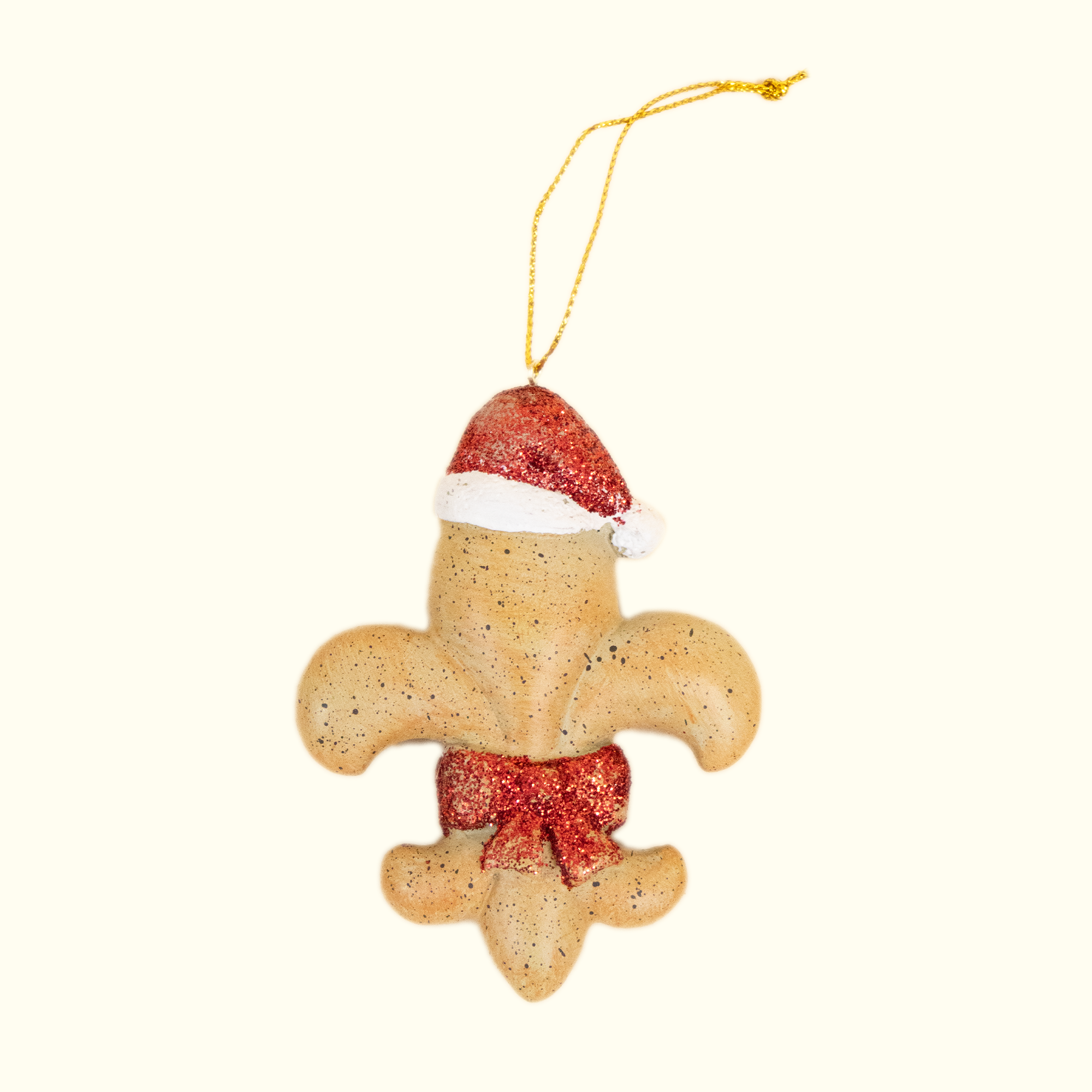 Gingerbread Fleur de Lis Ornament - Aunt Sally’s Pralines