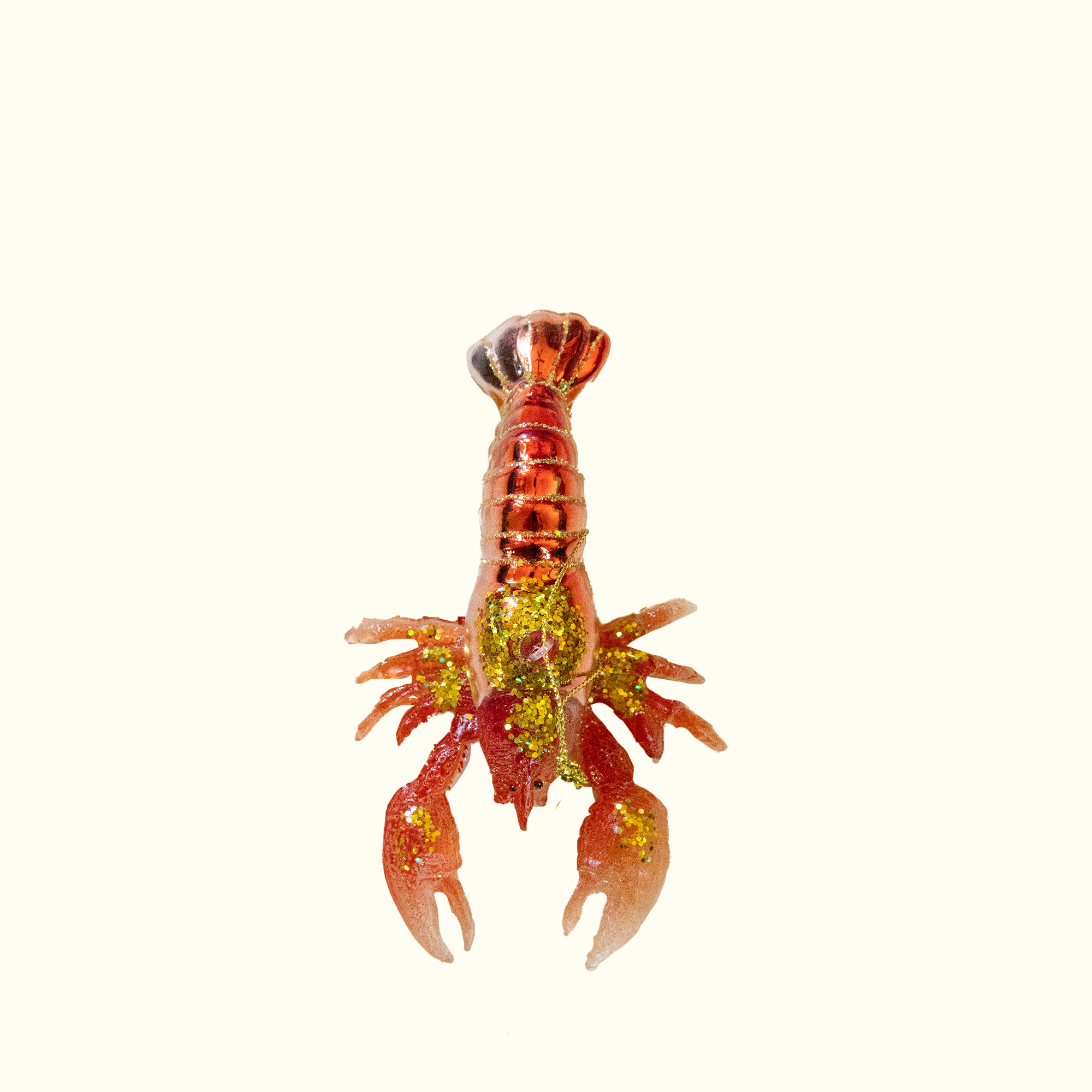 Glitter Crawfish Ornament - Aunt Sally’s Pralines