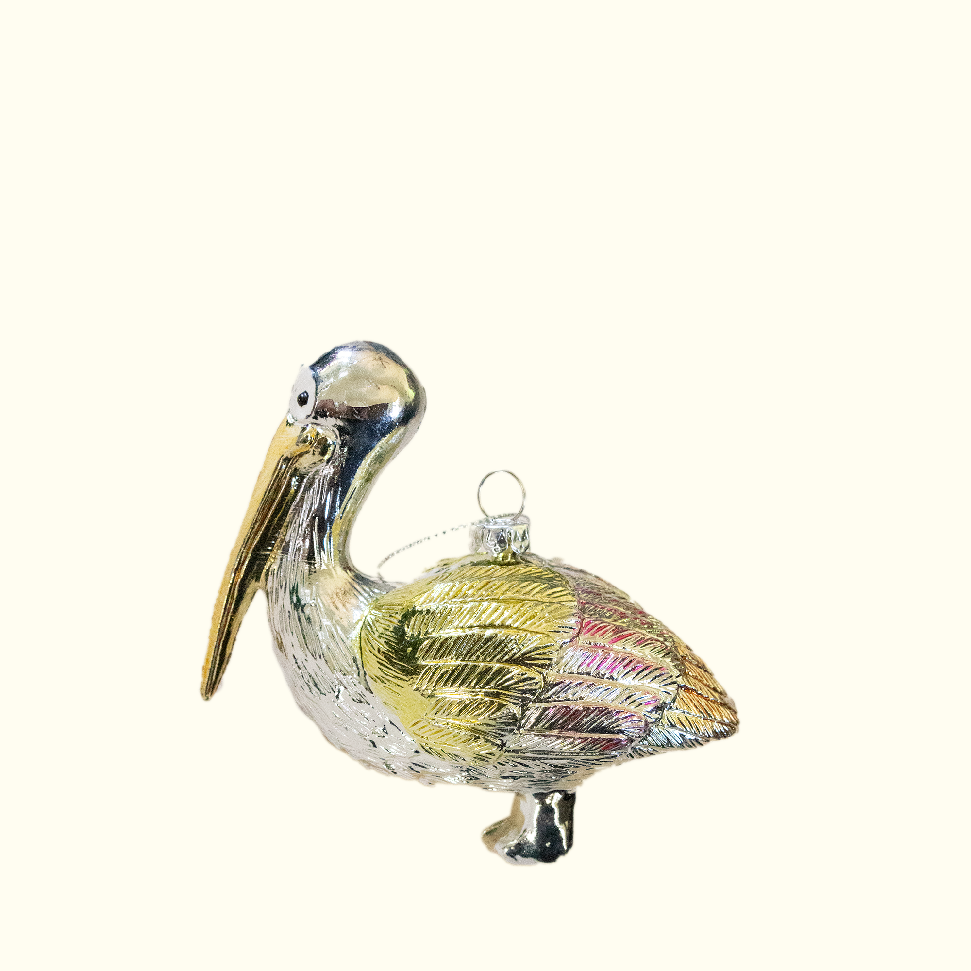 Metallic Pelican Ornament - Aunt Sally’s Pralines