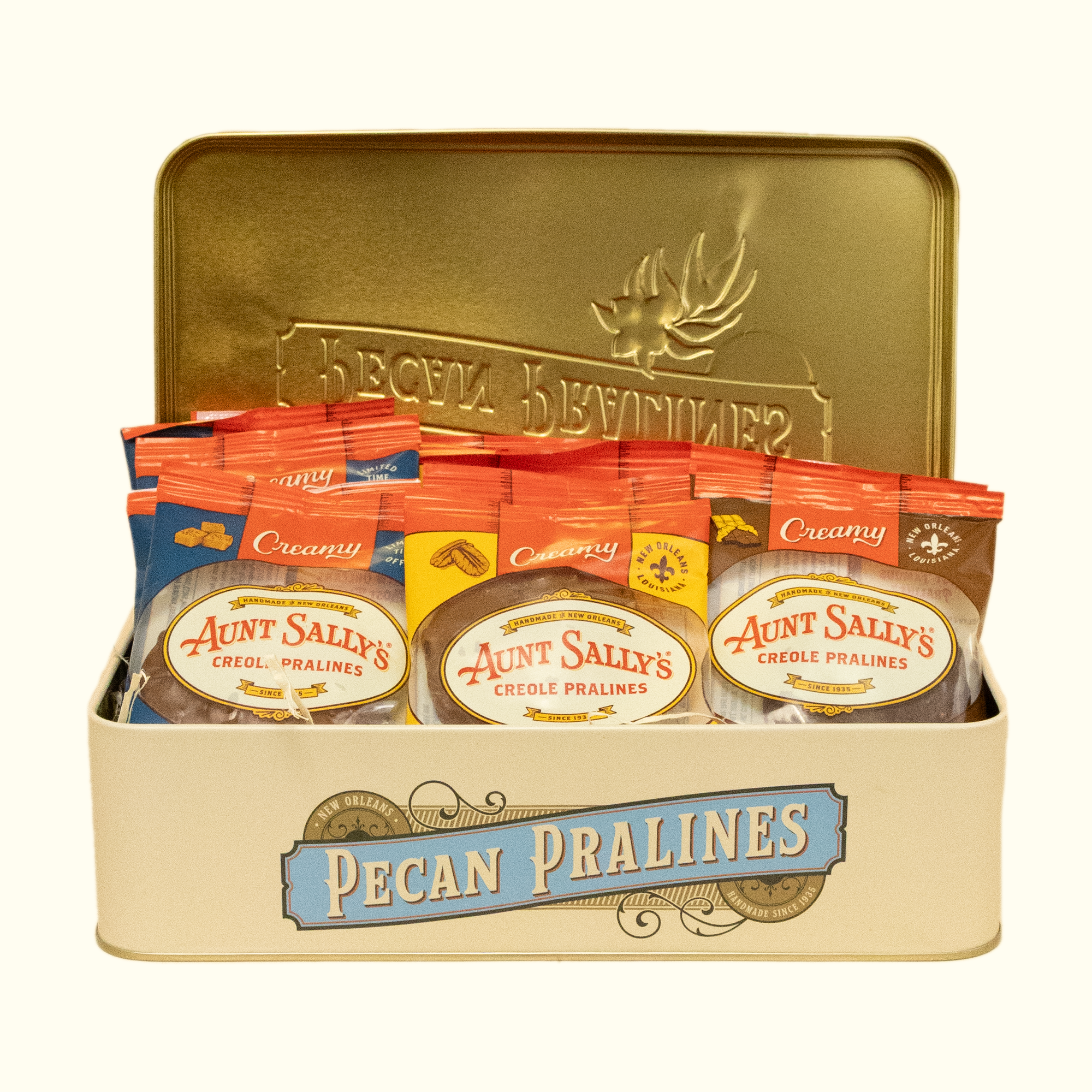 Pecan Pralines 12 Count Tin - Aunt Sally’s Pralines