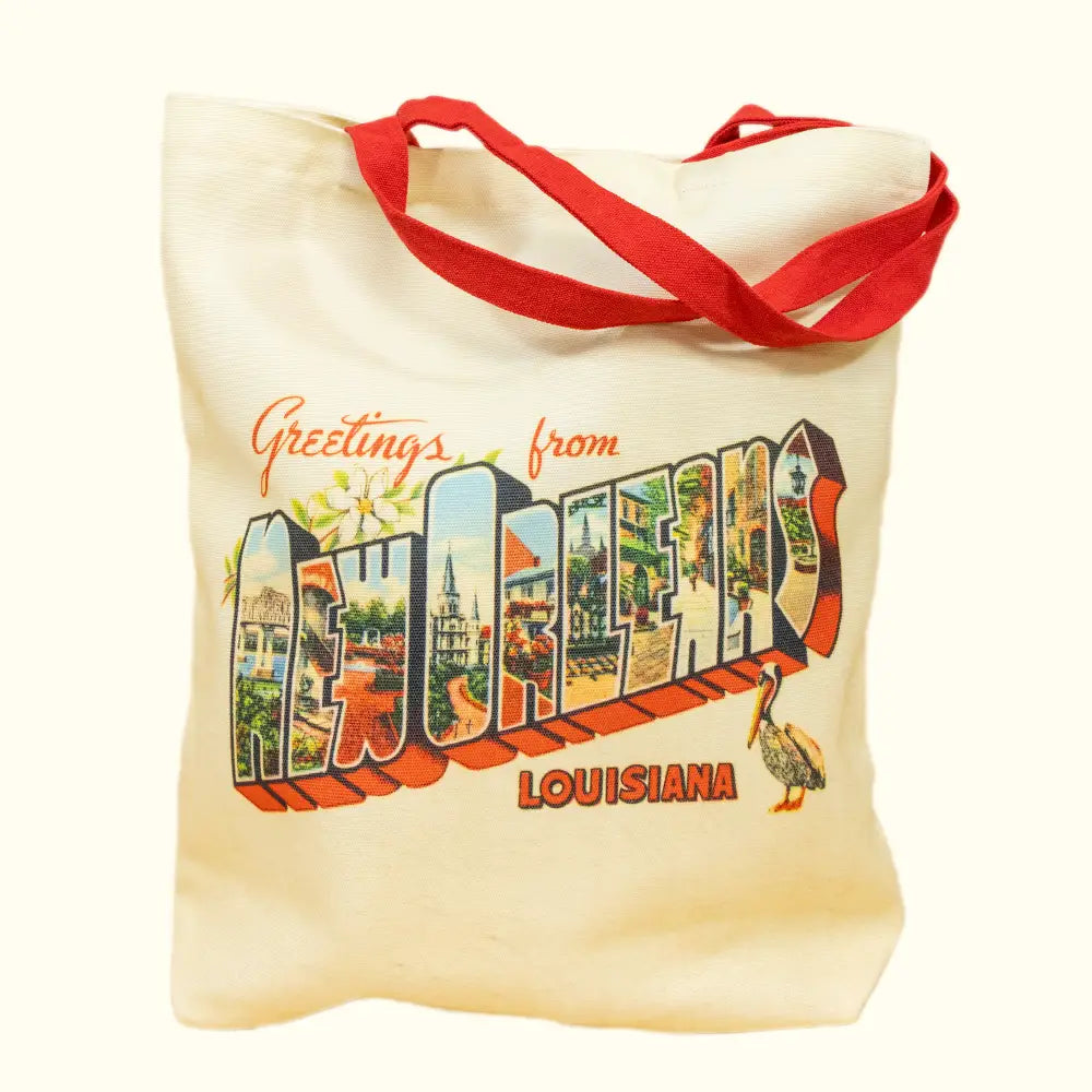 Greetings from New Orleans Tote - Aunt Sally’s Pralines