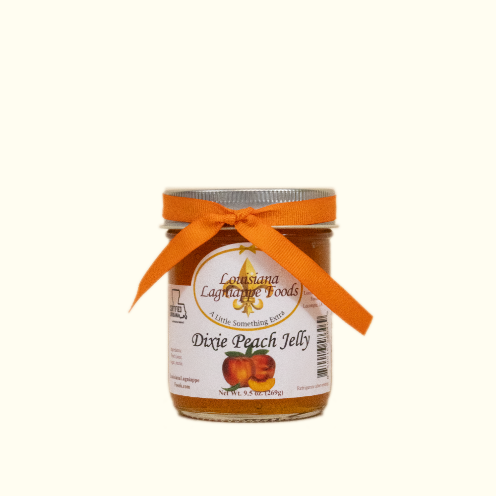 Louisiana Lagniappe Foods Southern-Style Jellies - Dixie Peach Jelly - Aunt