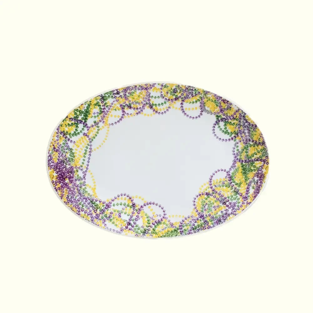 Mardi Gras Beads Platter - Aunt Sally’s