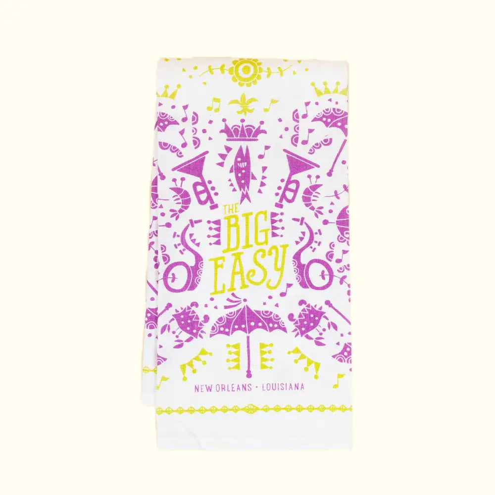 New Orleans Big Easy Kitchen Towel - Aunt Sally’s Pralines