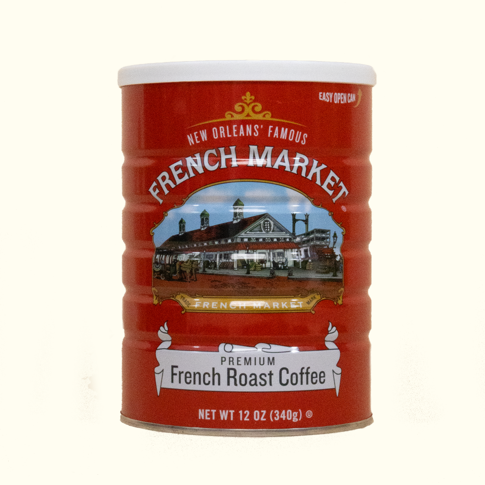 New Orleans Famous French Market French Roast Coffee Tin - Aunt Sally’s Pralines