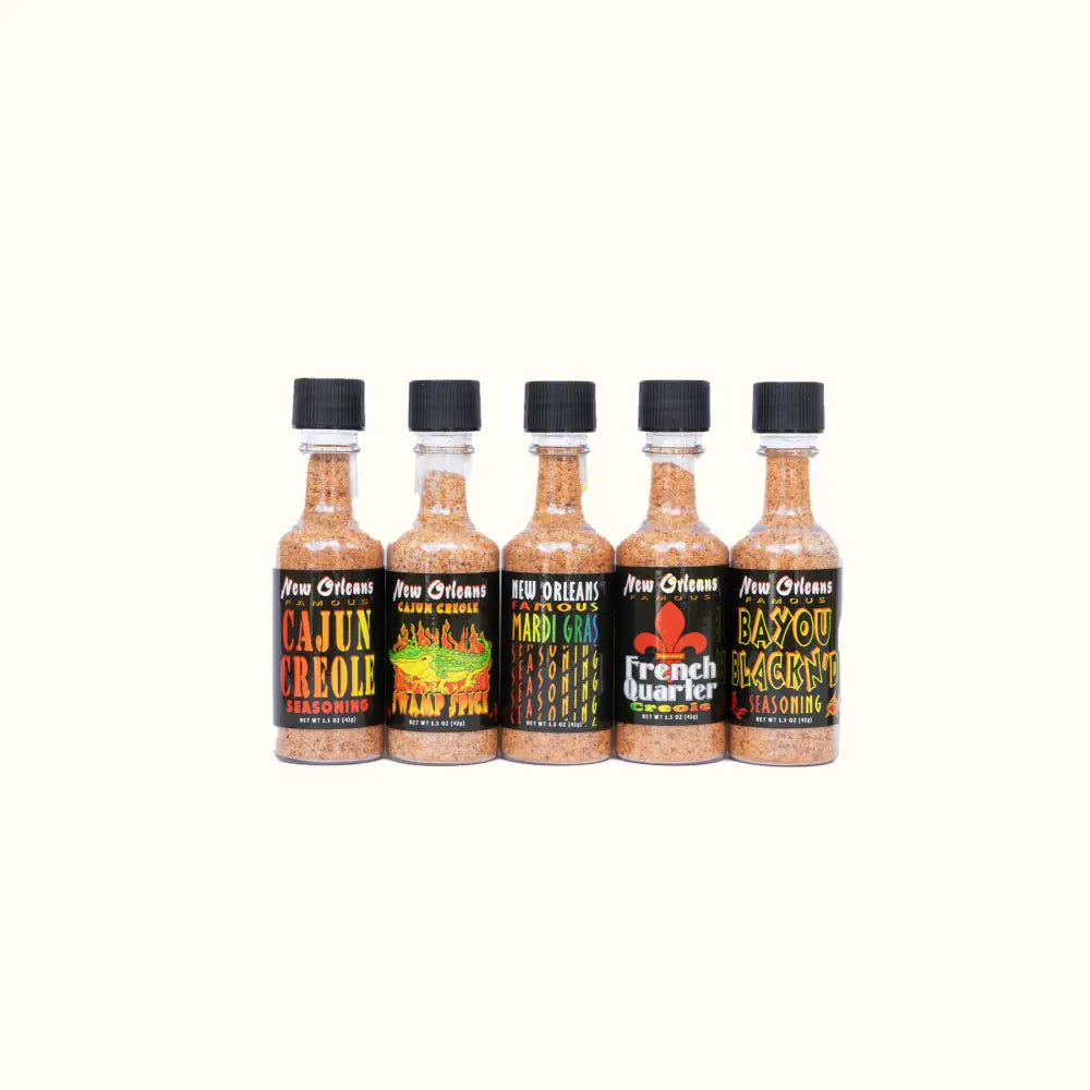 New Orleans Hot Sauce Co Mini Seasonings Gift Set - Aunt Sally’s Pralines