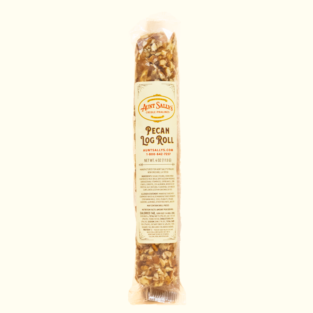 Original Praline Pecan Log Roll - Aunt Sally’s Pralines