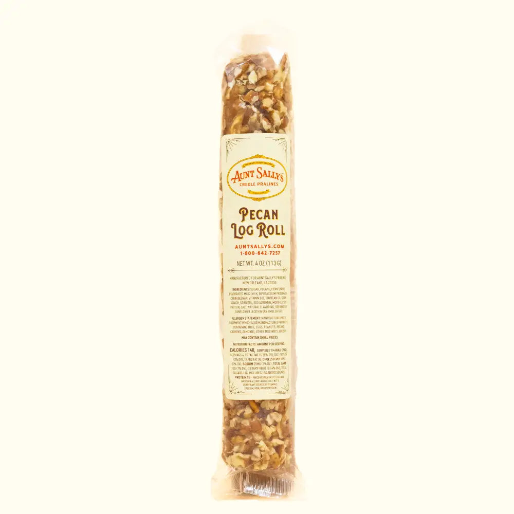 Original Praline Pecan Log Roll - Aunt Sally’s Pralines