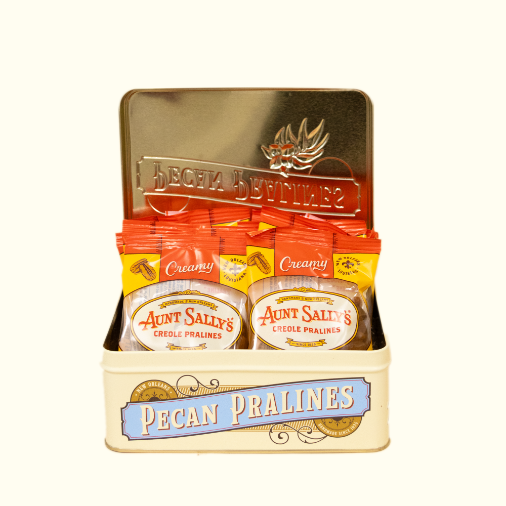 Pecan Pralines Tin - Aunt Sally’s Pralines