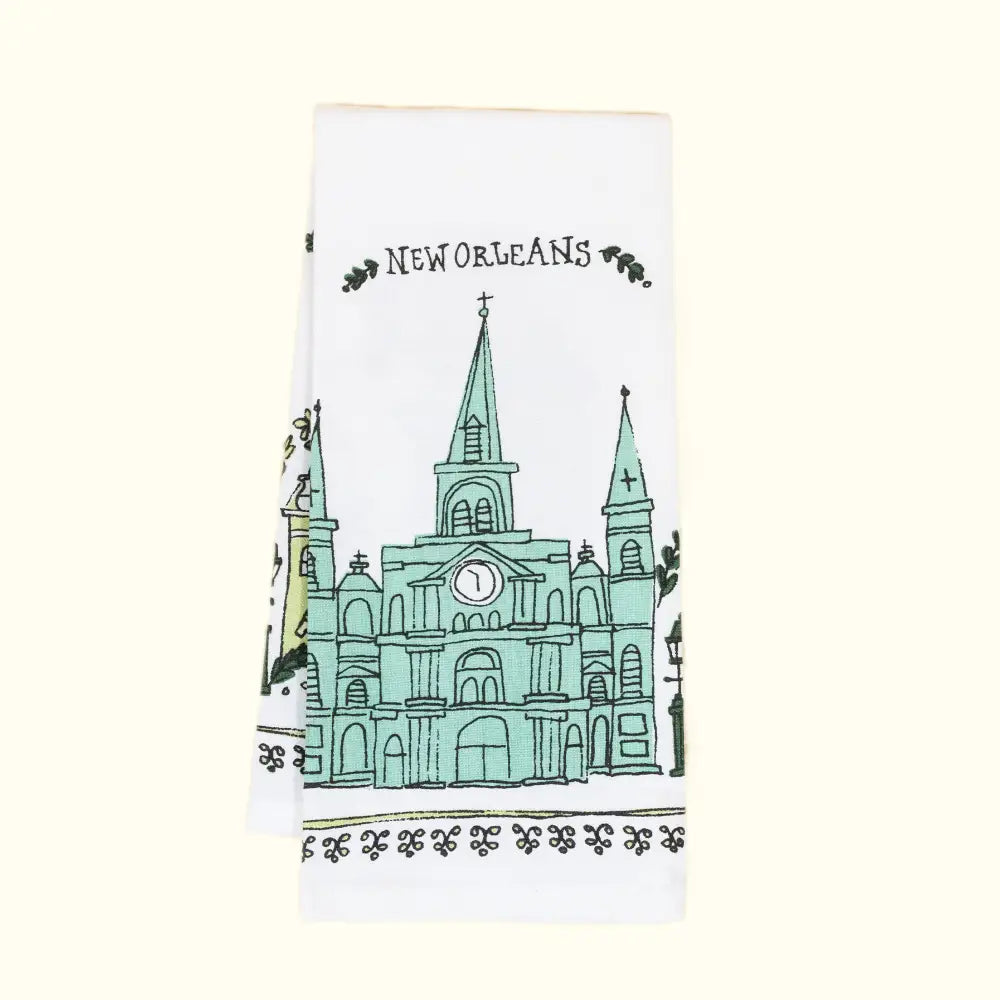 Sketchy New Orleans Kitchen Towel - Aunt Sally’s Pralines